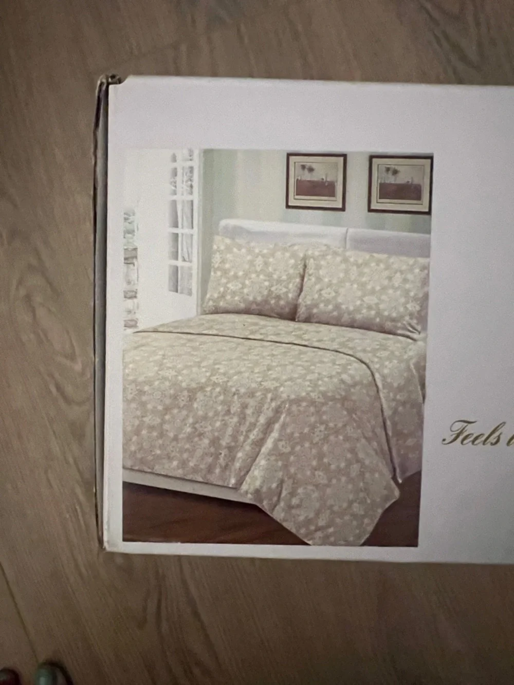 2000 Organic Sheet Set in Beige Paisley